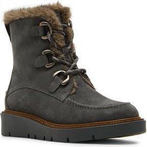 Blondo Monday Waterproof Lace-Up Boot in Grey Suede at Nordstrom Rack, Size 5.5