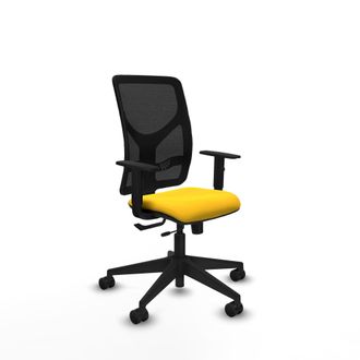 Piqueras y Crespo Silla De Oficina Piqueras Y Crespo Motilla Negro Soporte Lumbar Ajustable