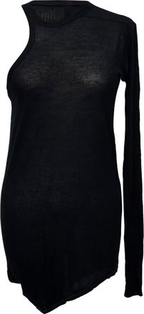 Rick Owens Rick Owen Ziggy Banana Tank Top in Black Viscose