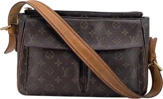 Louis Vuitton Pre-owned Womens Cloth Shoulder Bag Viva Cite - Brown Cotton - One Size