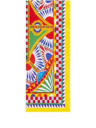 Dolce & Gabbana set of two linen napkins - unisex - Linen/Flax - One Size - Yellow