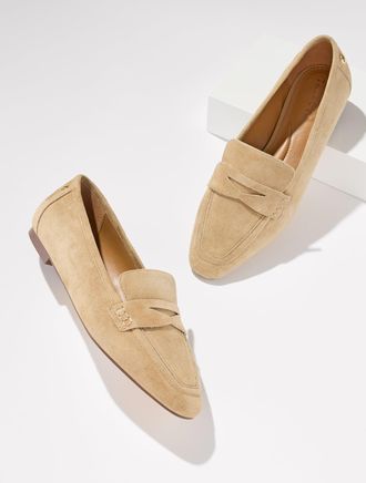 Talbots Erin Suede Loafers - Light Toffee - 10 1/2 M Talbots