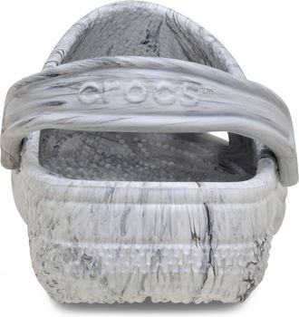 Crocs Classic Marbled Clog Thermoplastische Zwarte/witte Klompen