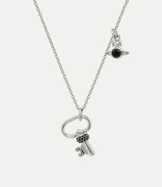 Vivienne Westwood Man. Baya Pendant Necklace Silver Silver Cubic Zirconia Men