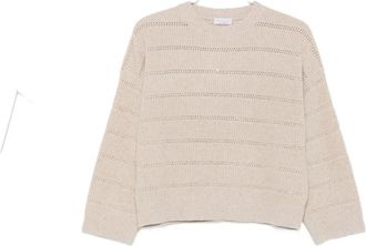 Brunello Cucinelli Maglione a righe - Toni neutri