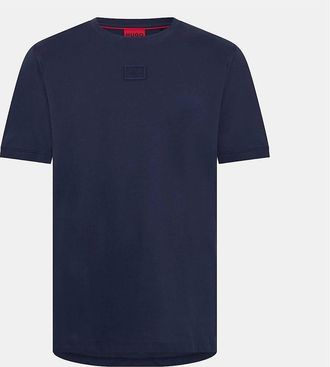 HUGO BOSS Mens Regular Fit Short Sleeve Crew Neck T-Shirt - Navy - Size: 38