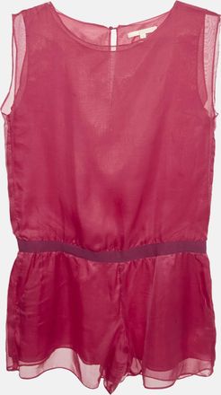Maje Pink Silk Playsuit