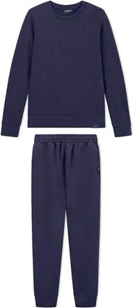 Emporio Armani Signature Surv&ecirc;tement - Heren - Trainingspakken - Blauw - L - Fitness