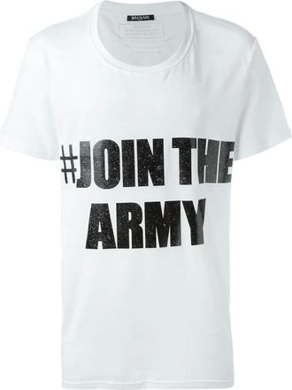 Balmain Join the Army T-shirt - Bianco