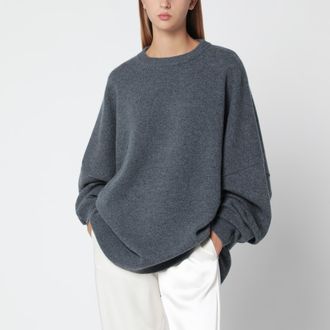Extreme Cashmere Grey oversized cashmere sweater