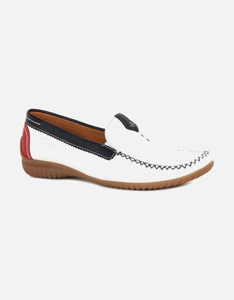 Gabor Womens California Sporty Womens Moccasins - White - Size: 5.5