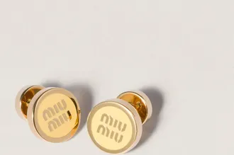 Miu Miu Enameled metal earrings