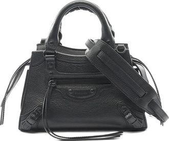 Balenciaga 2010s mini City leather handbag - Black