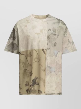 Maison Margiela crew neck t shirt floral patchwork