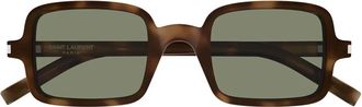 Saint Laurent SL 332 Zonnebril - unisex - Zonnebrillen - Bruin - 48 MM - Accessoires