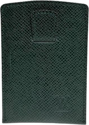 Louis Vuitton Pre-owned Wallets, male, Green, Size: ONE SIZE Pre-owned Leather wallets