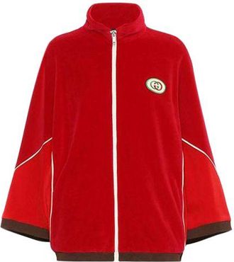 Gucci Red Chenille Kimono Jacket Size XL