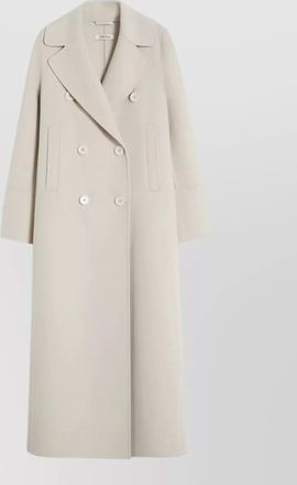 Max Mara custodi straight coat wide lapel collar