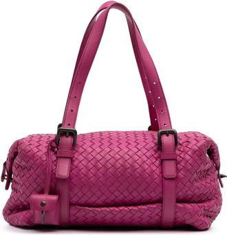 Bottega Veneta Hobo Bags - 2011 Nappa Intrecciato Montaigne Shoulder Bag - Gr. unisize - in Rosa - für Damen