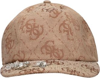 Guess Audrey Logo Jacq Baseball Cap - Dames - Petten - Beige - ONE Size - Polyester - Accessoires