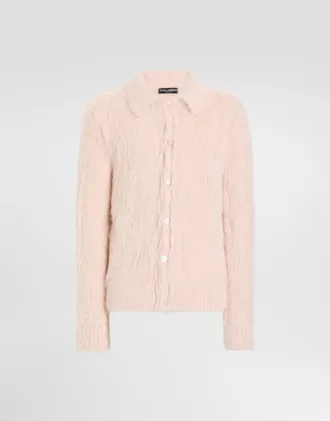 Dolce & Gabbana Mohair-effect Shirt - Man Sweaters And Cardigans Brown 46