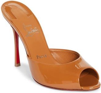 Christian Louboutin Me Dolly Peep Toe Slide Sandal in Tan at Nordstrom, Size 8.5Us
