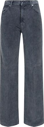 Haikure Jeans Clara Velvet Pier - Dames - Loose Fit Jeans - Grijs - W25 - Katoen - Jeans