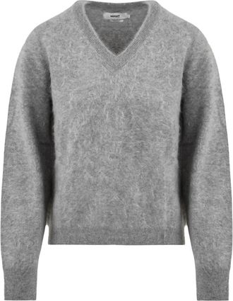Notshy Benedicte V-neck Gebreid - Dames - V-hals truien - Grijs - S - Truien & Vesten