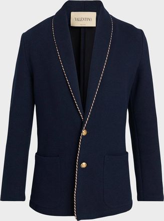 Valentino Garavani Men & apos;s Cotton Jersey Knit Jacket