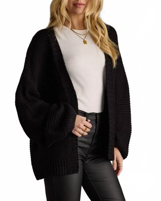 Panache Ski Knit Cardigan In Black