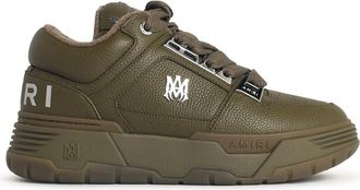 Amiri Metallic Ma 1 tijmgroene leren sneakers