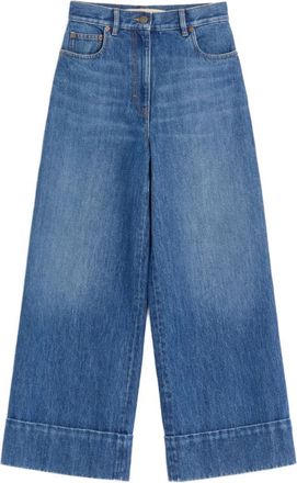 Valentino Denim Broek - Dames - Cropped Jeans - Blauw - W30 - Denim - Jeans