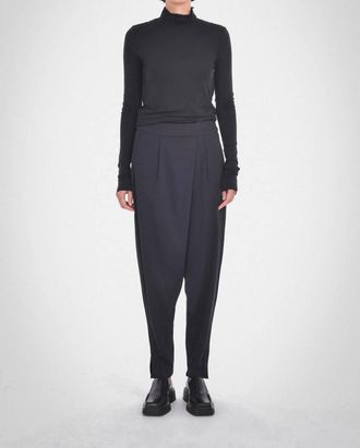 Paper Label Galvan Asymmetrical Pants In Black