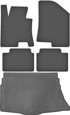OEM Juego De Alfombrillas De Goma Para Coche Y Alfombrilla Para Maletero Para Kia Ceed Ii Hatchback (2012-2018)