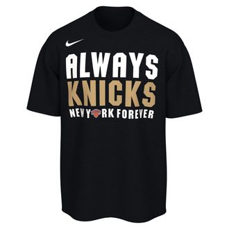 Nike New York Knicks 2025-26 NBA Champions Nike Mens Basketball T-Shirt in Black | JJ7386-010