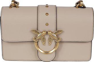 Pinko Love One Mini Leather Shoulder Bag