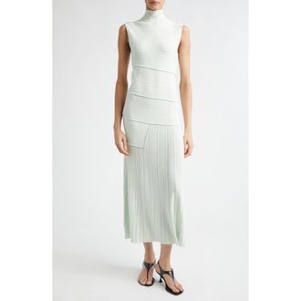 Proenza Schouler Federica Micropleated Dress in Mint at Nordstrom, Size X-Large