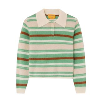 Guest In Residence Grizzly Cropped Rugby - Tops - Mujer - Multicolor - M