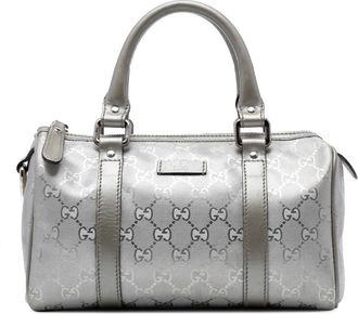 Gucci Borsa a spalla GG Imprime Joy Boston media 2016-2025 - Argento