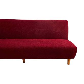 OEM Funda Clic Clac - Impermeable - Elastica - Para Futon - 160 A 190 Cm - Bordeaux