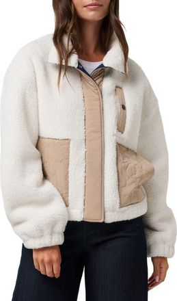 Travis Mathew Artful Fleece Jacket in Snow White at Nordstrom, Size X-Small