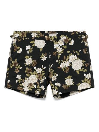 Tom Ford Hendrix floral swim shorts - men - Polyamide/Polyester/Elastane - 46 - Black