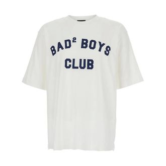 Dsquared2 T-Shirts, male, White, Size: 3XL Crewneck Logo T-Shirt