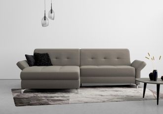 Inosign Ecksofa »Maredo L-Form« Federkern, wahlweise auch mit Kopfteil- und Armlehnverstellung