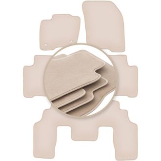 OEM Alfombrillas Premium Beige Para: Ford S-max Mk2 7 Plazas 2015
