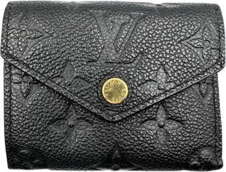 Louis Vuitton Monogram Empreinte Noir Monogram Empreinte Wallet (Tri-Fold) (Pre-Owned)