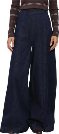 Co'Couture Merlicc Barrel Jeans - Dames - Loose Fit Jeans - Blauw - XL - Jeans
