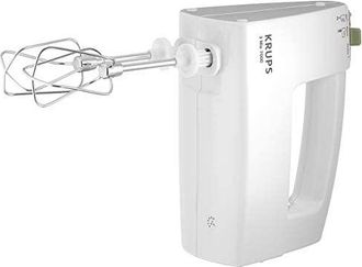 Krups Batidora F60814 Con Ajuste De Potencia Autom&aacute;tico, Regulaci&oacute;n De Velocidad Sin Niveles, Nivel Turbo, 500 W, Color Blanco
