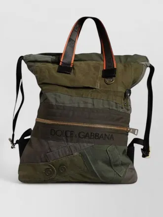 Dolce & Gabbana cotton patchwork backpack