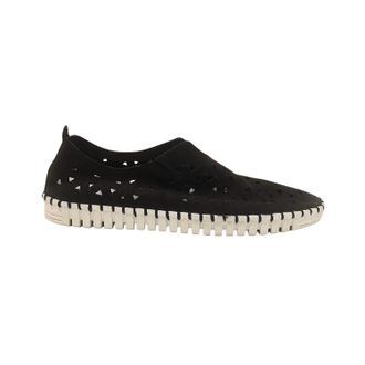 Eric Michael Womens Inez Shoe In Black Nubuck